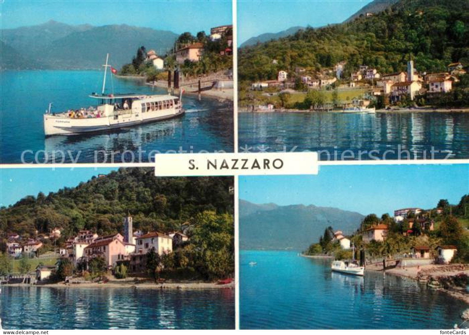 San Nazzaro Lago Maggiore Fahrgastschiff Teilansichten