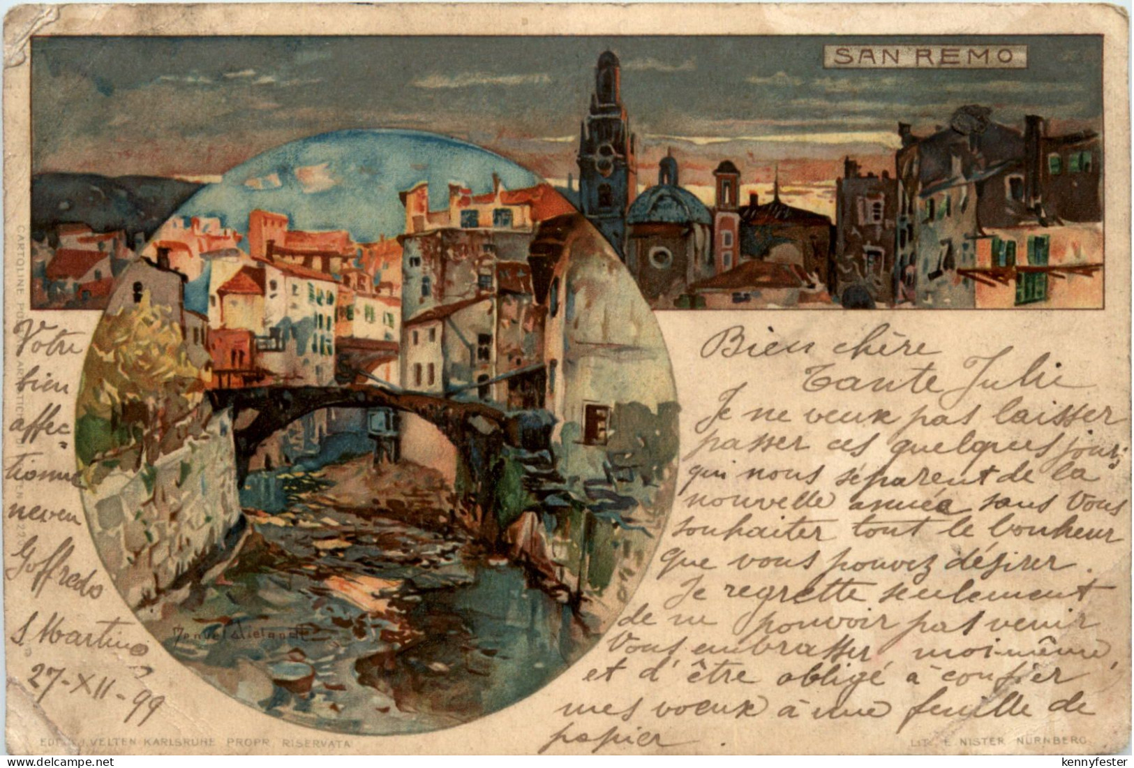 San Remo - Litho