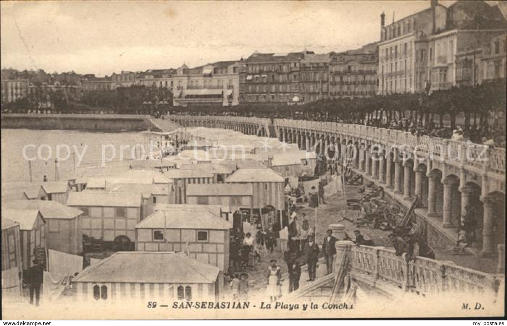 San Sebastian  Pais Vasco ES La Playa y la Concha