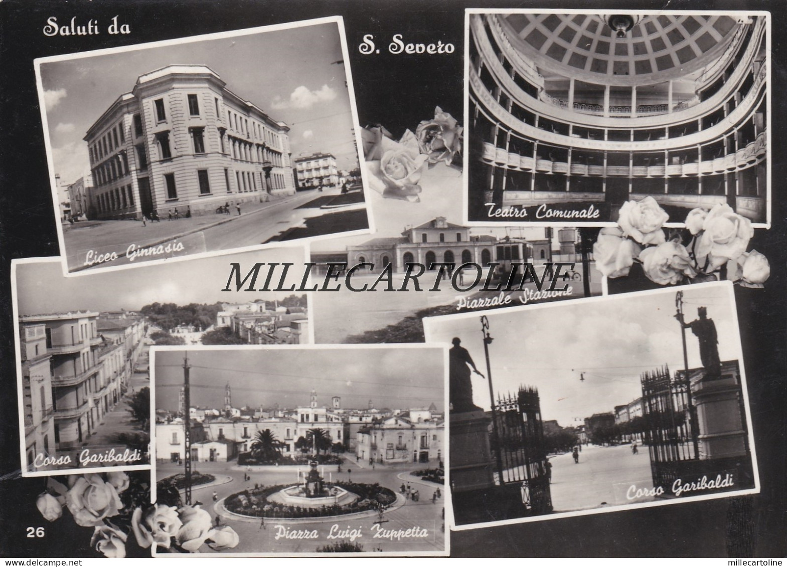 SAN SEVERO:  Saluti da - varie vedute   1955