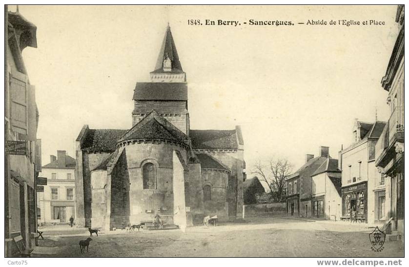 SANCERGUES 18 - Eglise et Place