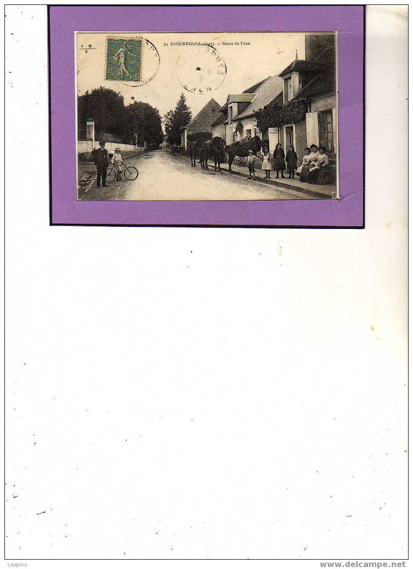 Sancergues -- Route de Feux