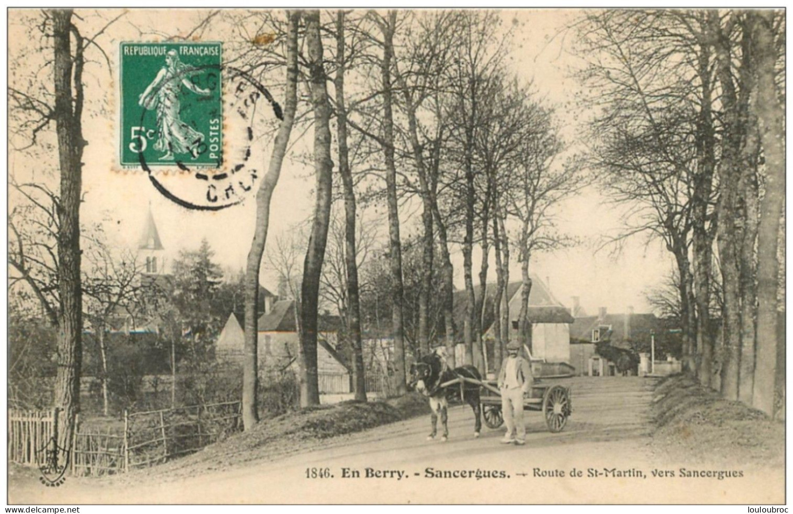 SANCERGUES ROUTE DE SAINT MARTIN VERS SANCERGUES