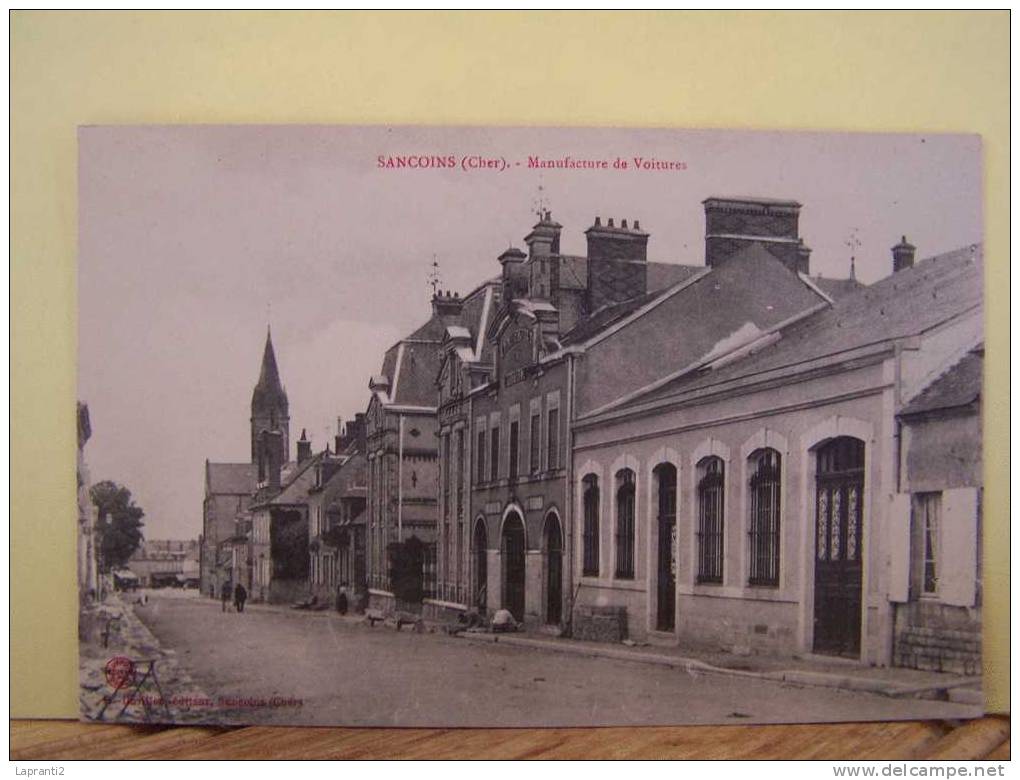 SANCOINS (CHER) LES USINES. LES VOITURES. MANUFACTURE DE VOITURES
