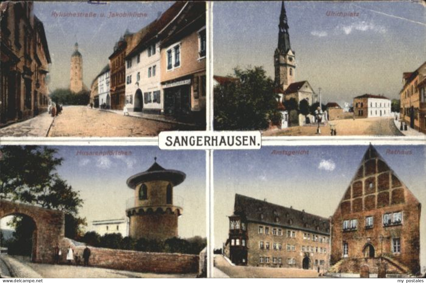 Sangerhausen Suedharz Sangerhausen Kylischestrasse Jakobi Kirche Ulrichplatz Amt