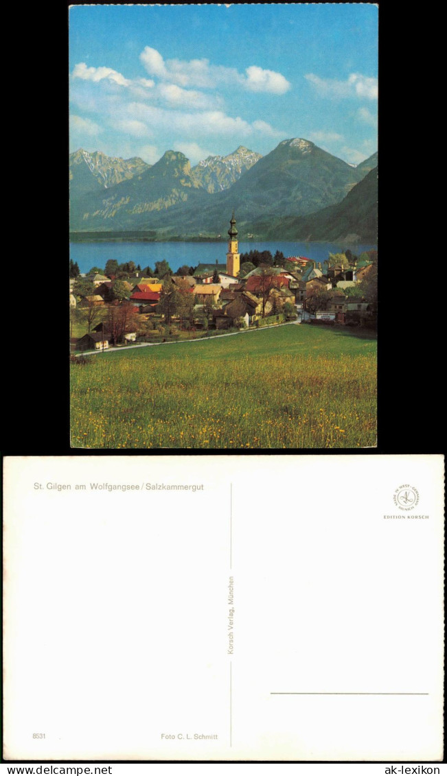 Sankt Gilgen St. Gilgen Panorama Ansicht, Ort im Salzkammergut 1970