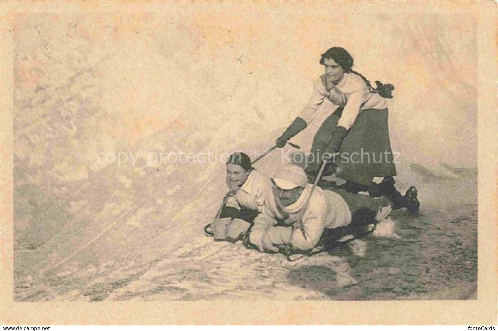 SANKT MORITZ  St Moritz GR Schlittenfahren