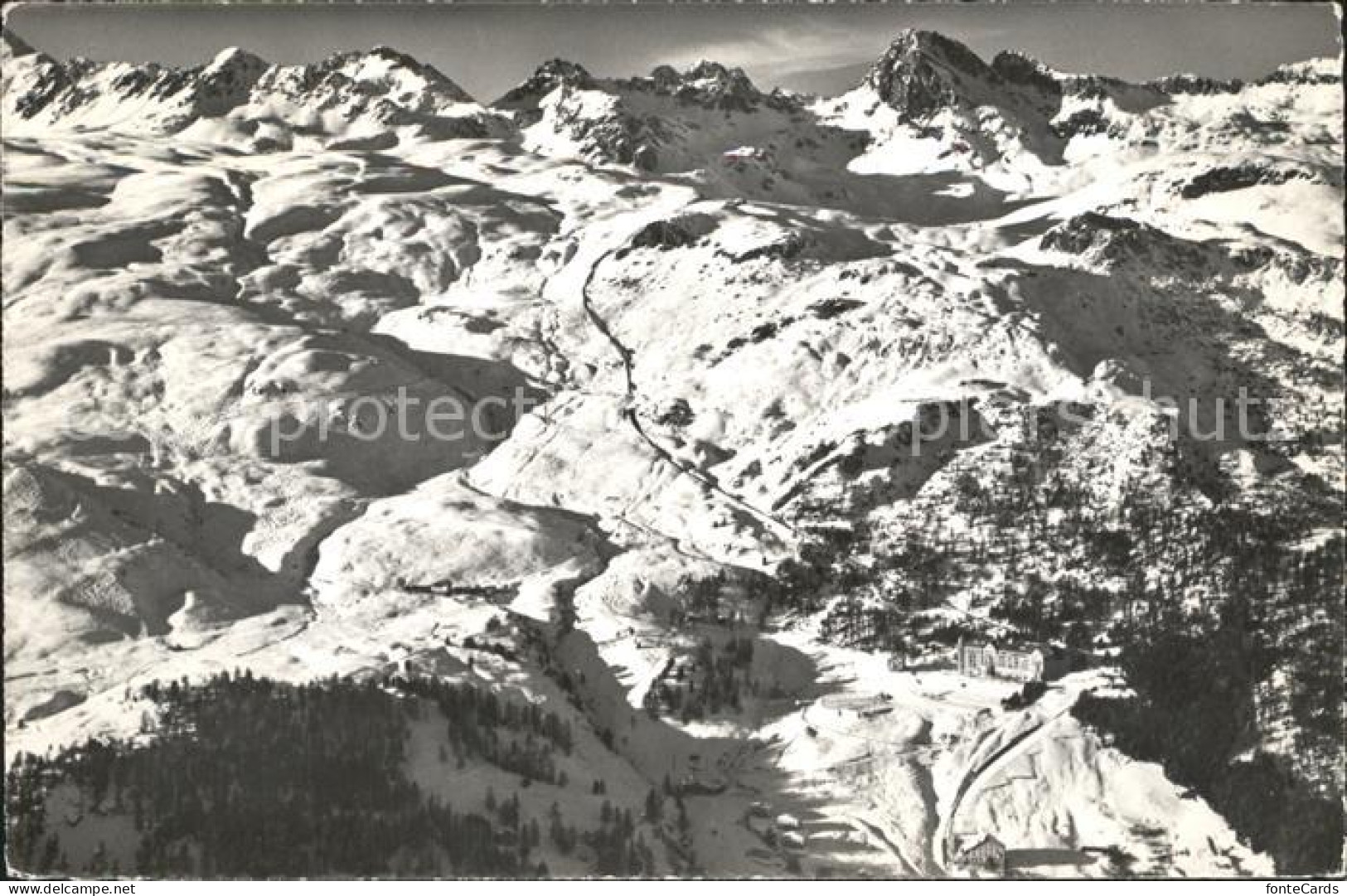 Sankt Moritz Wallis Skigebiet