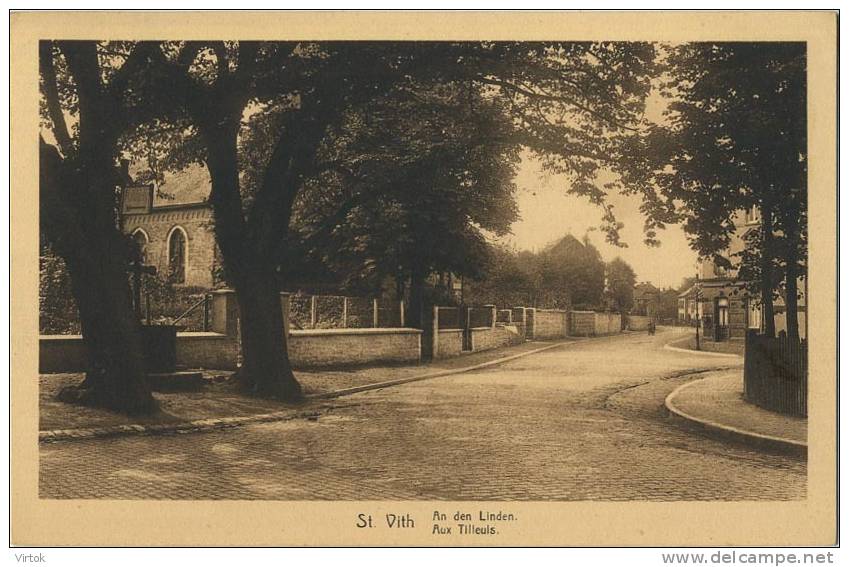 Sankt Vith :  An den Linden ( ecrit avec timbre )