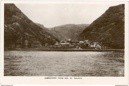 St Helena Jamestown from Sea photocard