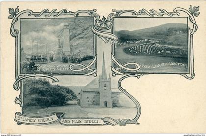St Helena multi view early Postcard