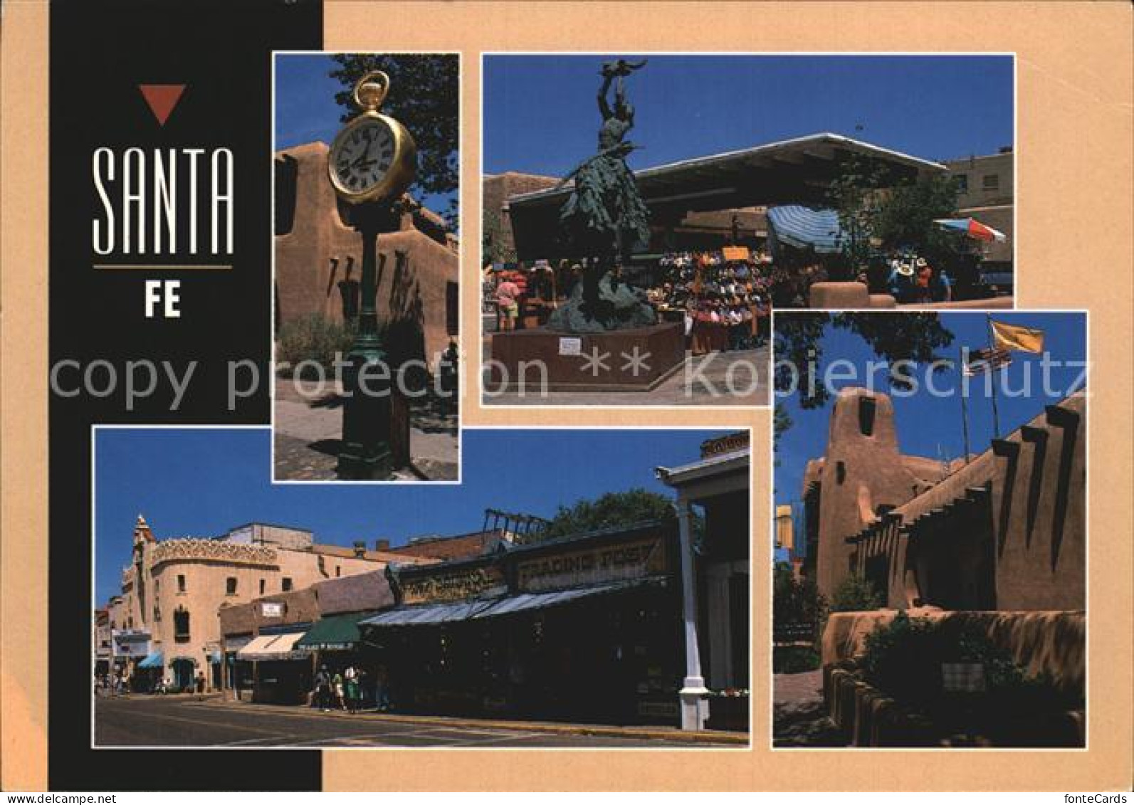 Santa Fe New Mexico Historic Santa Fe Plaza