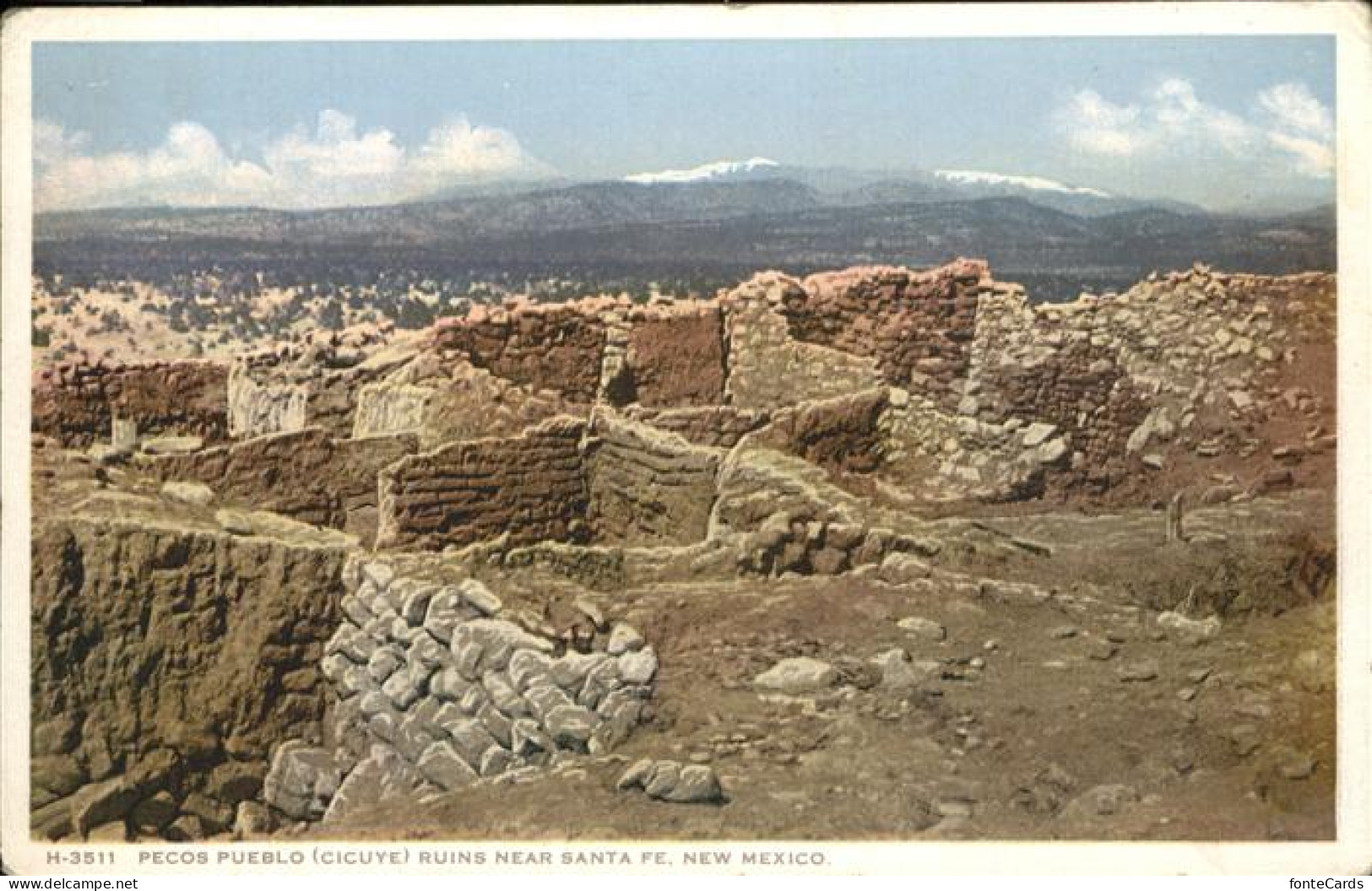 Santa Fe New Mexico Pecos Pueblo Ruins