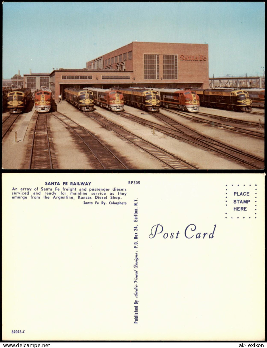 Santa Fe Springs California SANTA FE RAILWAY Eisenbahn Railroad 1977