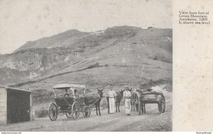 Green Mountain Transport Workers Ascension Island Saint Helena Postcard