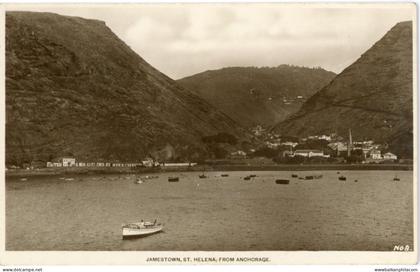St Helena Jamestown from Anchorage photocard