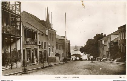 St Helena Jamestown Main Street photocard