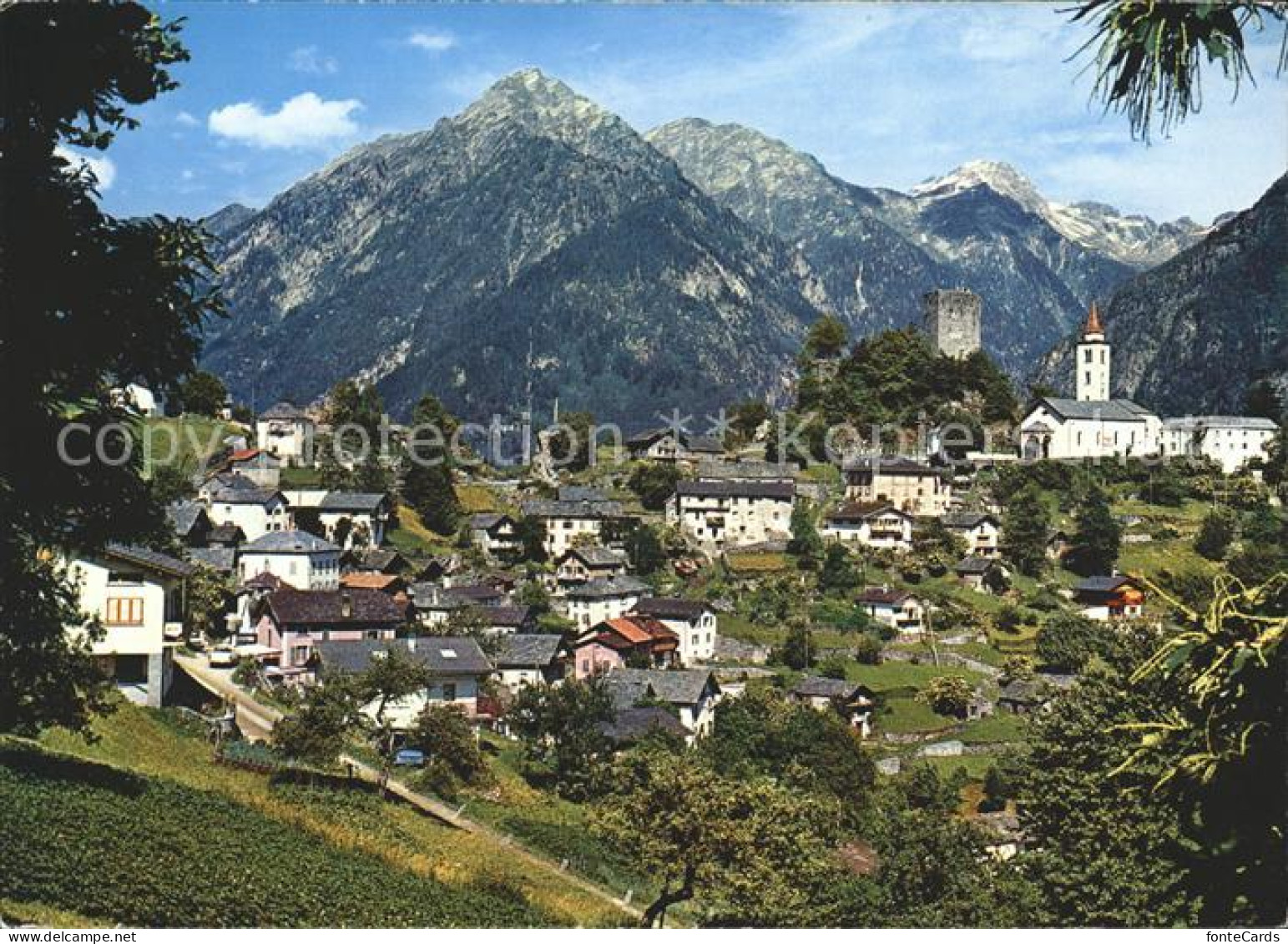 Santa Maria Val Muestair Calanca Panorama