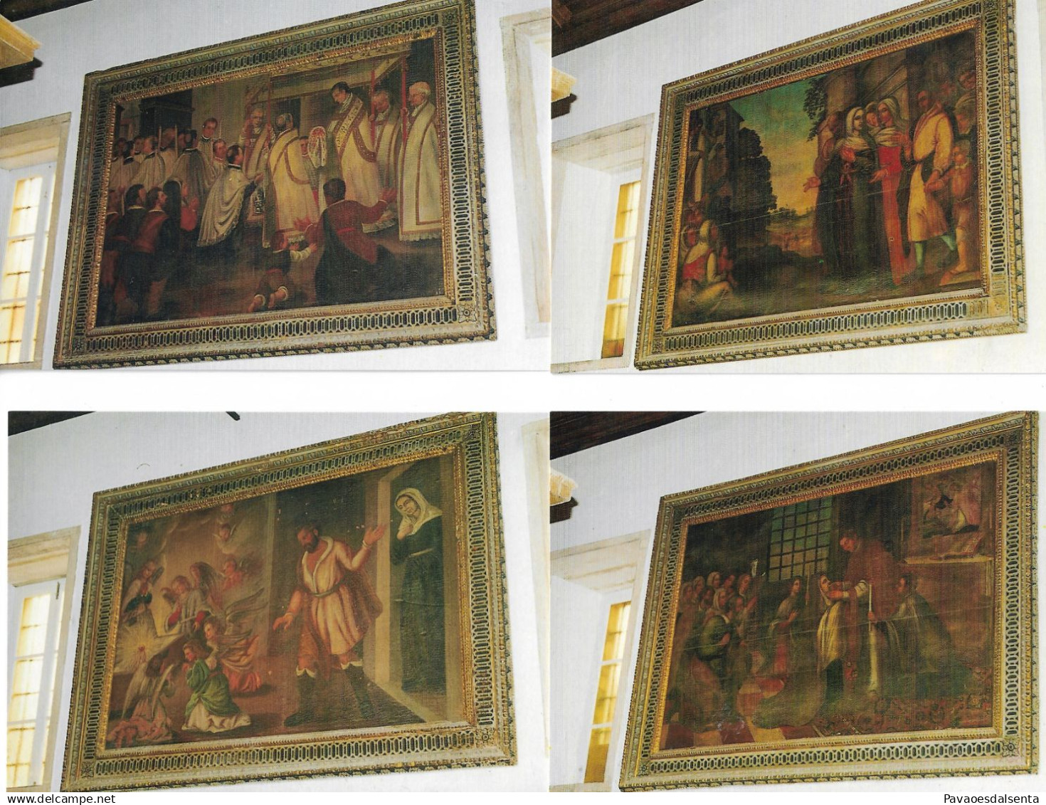 Santarém – Igreja do Milagre – Quadros – 4 postais