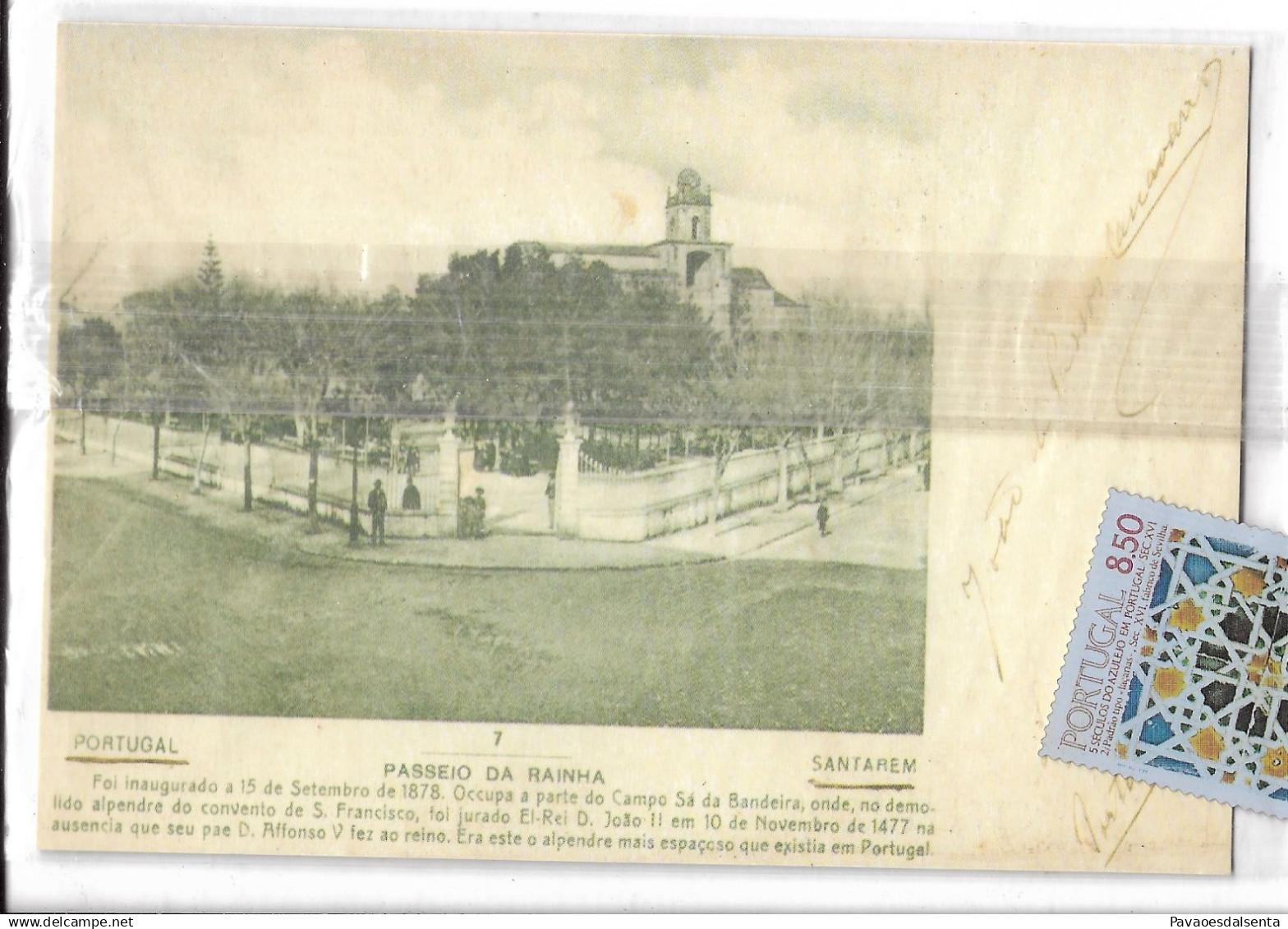 Santarém Passeio da Rainha – facsimilie – CTT Portugal