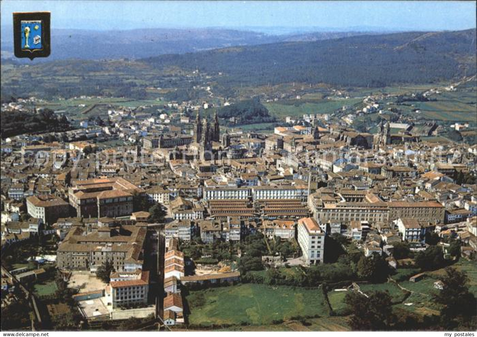 Santiago de Compostela Fliegeraufnahme