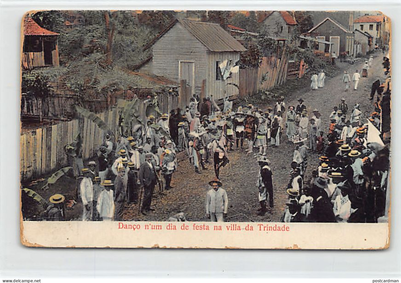 São Tomé e Príncipe - Danço n'um dia de festa na villa da Trinidade - Ed. Antonio Joaquim Braz