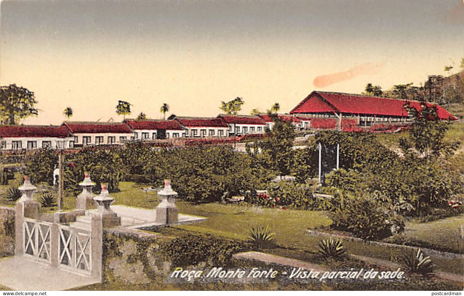 São Tomé e Príncipe - Roça Monte Forte - Vista parcial da sede - Ed. Auspicio Menezes