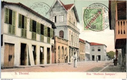 AFRIQUE --  SAO TOME Et PRINCIPE -- S Thomé -- Rua Matheus Sampaio
