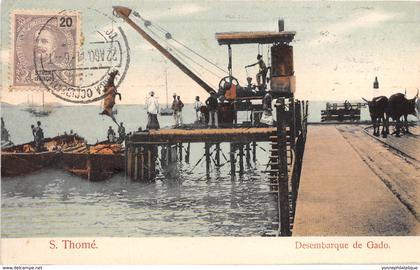 Sao Tome et Principe / 08 - Desembarque de Gado - Belle Oblitération