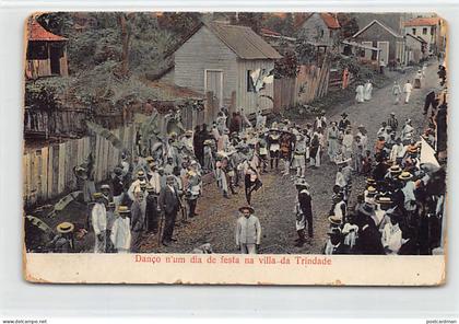 São Tomé e Príncipe - Danço n'um dia de festa na villa da Trinidade - Ed. Antonio Joaquim Braz