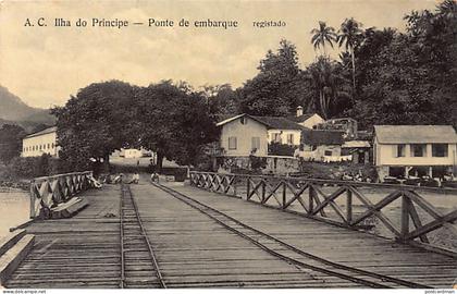 São Tomé e Príncipe - Ilha do Principe - Ponte de embarque - Ed. A. C.