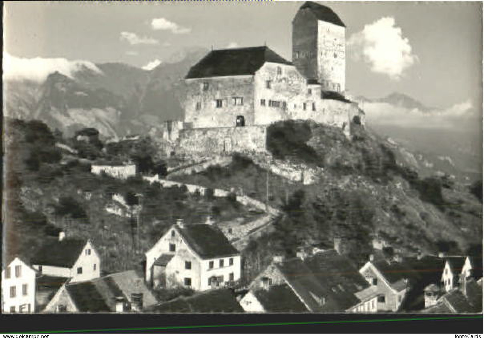 Sargans Schloss Sargans  o 1948
