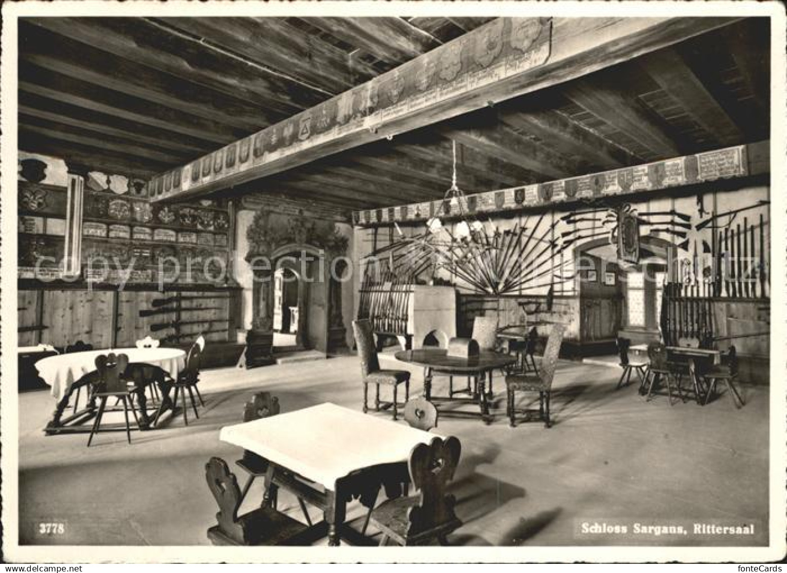 Sargans Schloss Sargans Rittersaal