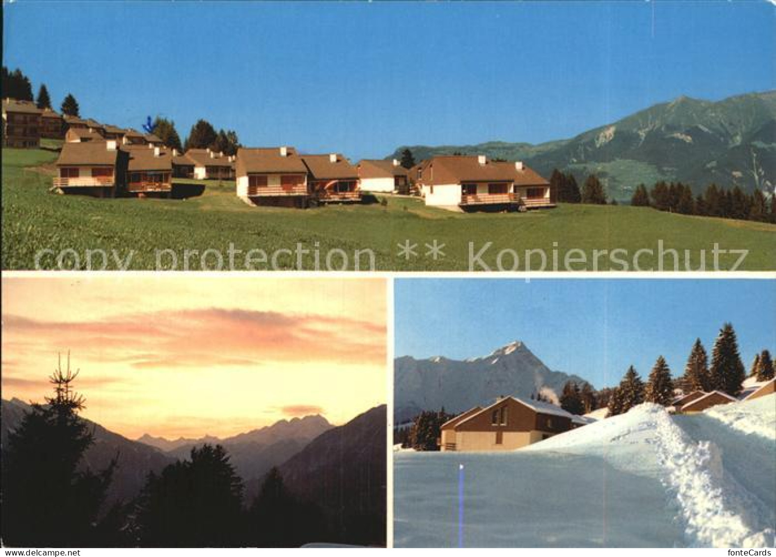 Sarn Heinzenberg Feriensiedlung Lescha Panorama