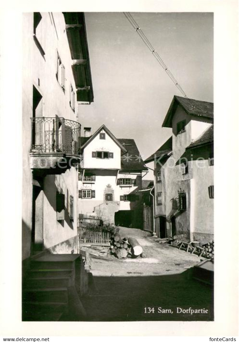 Sarn Hinterrhein Dorfpartie