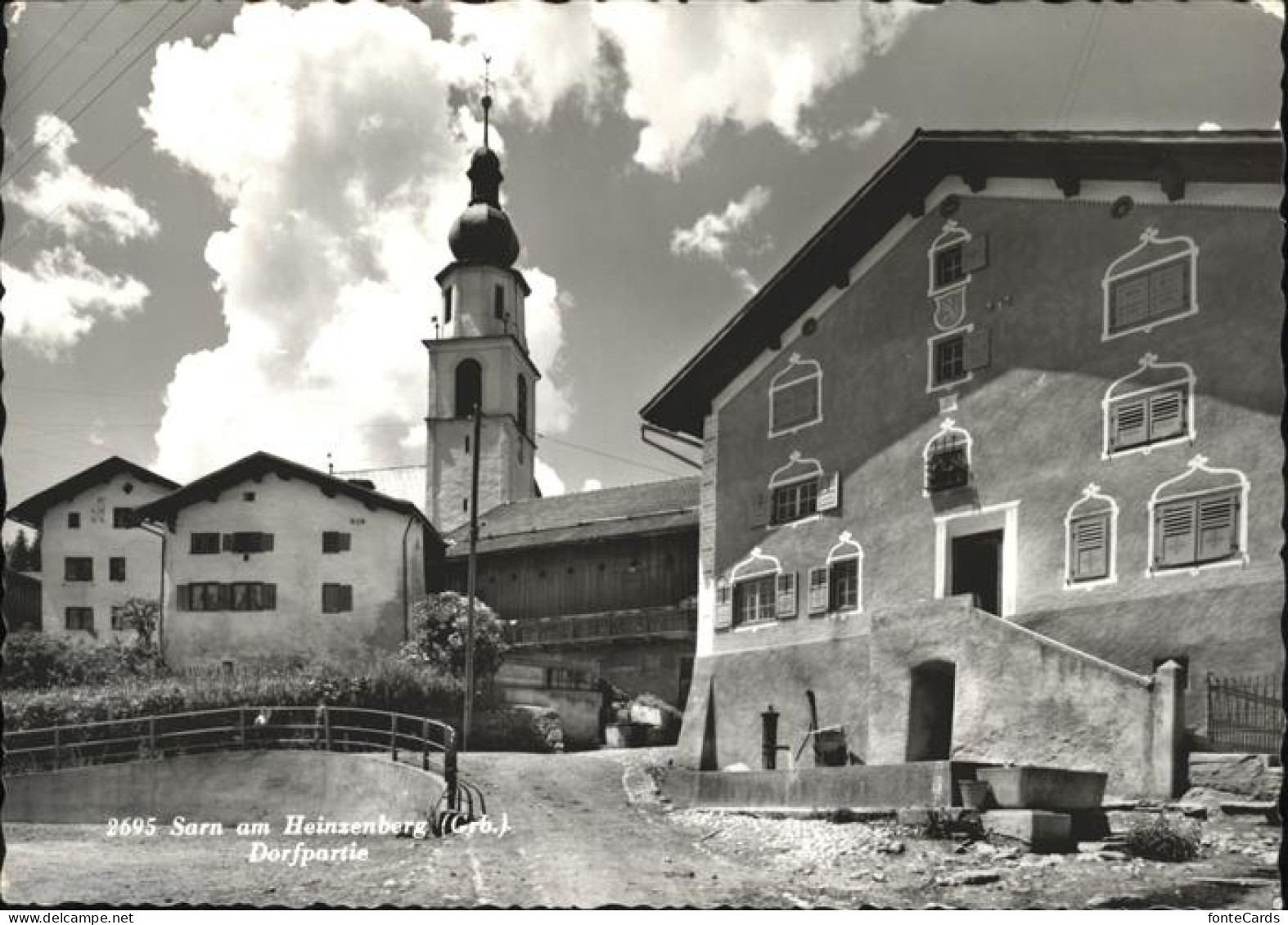 Sarn Hinterrhein Dorfpartie