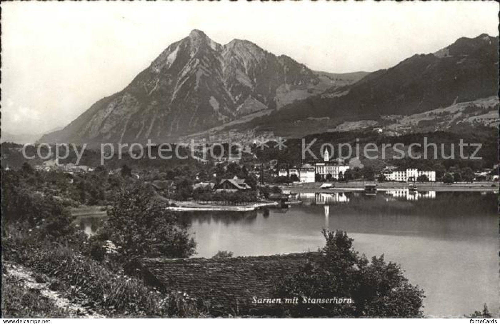 Sarnen mit Sarnersee und Stanserhorn