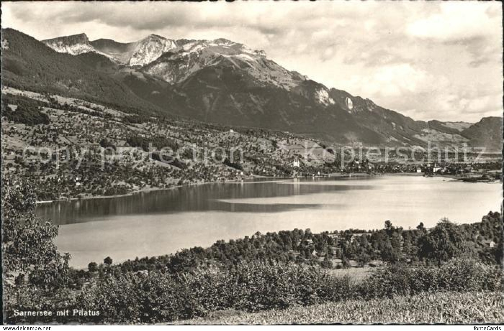 Sarnen Sarnersee mit Pilatus