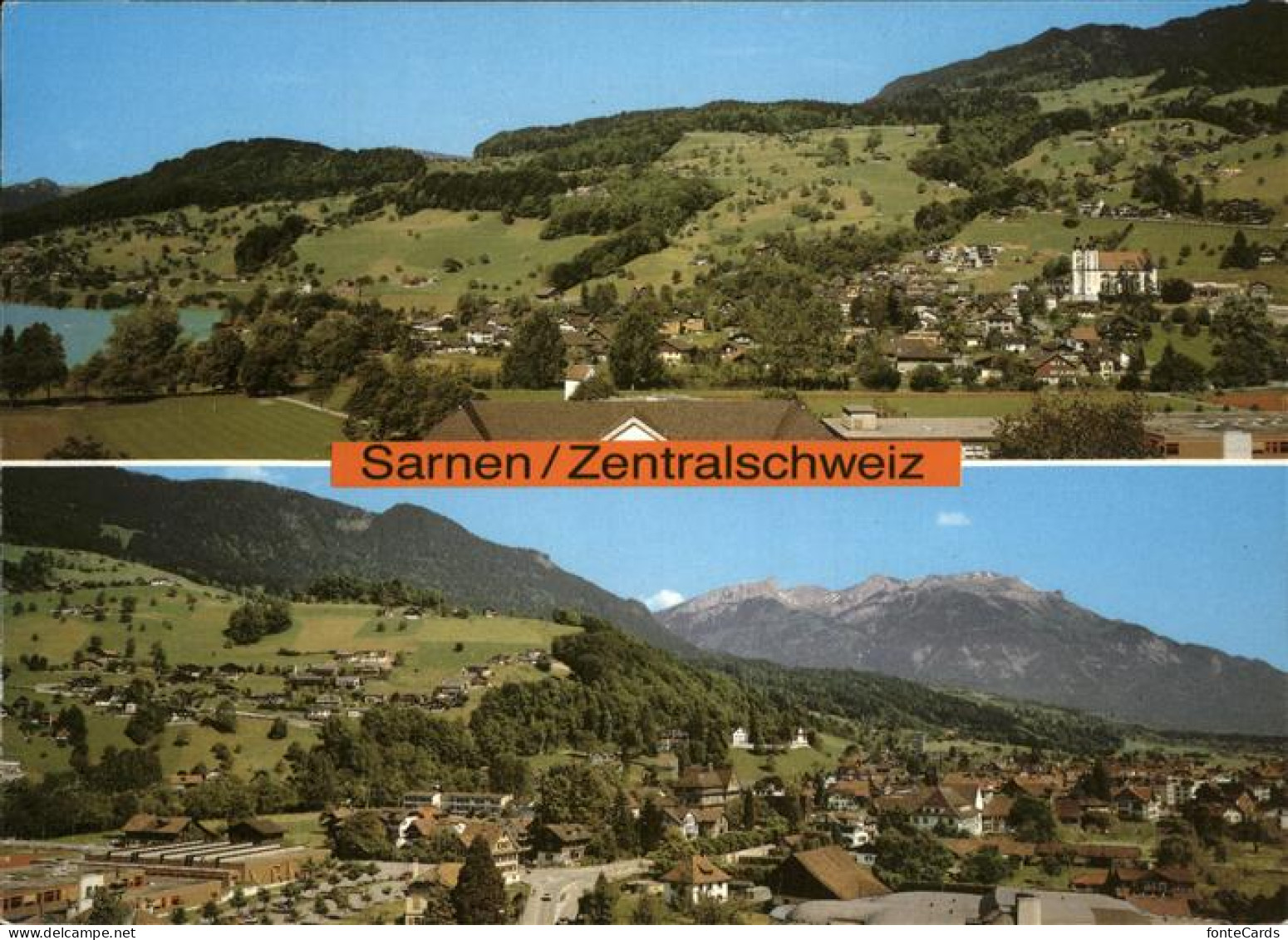 Sarnen Teilansichten Kirchhofen Sarnersee