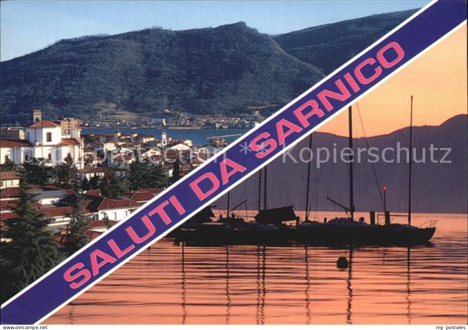 Sarnico Lombardia Blick auf den See