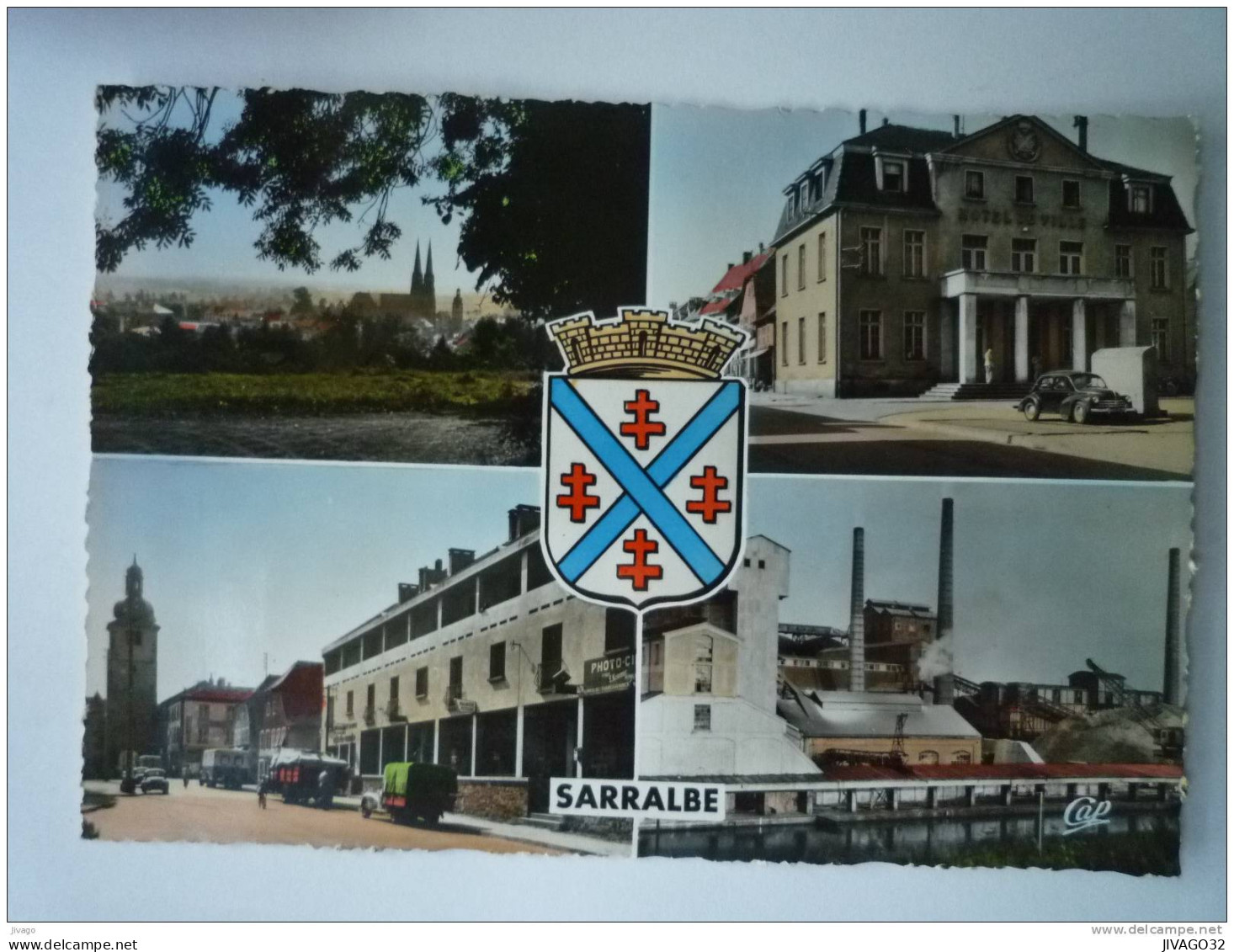 SARRALBE  (Moselle)  :  Carte  multivue  SM