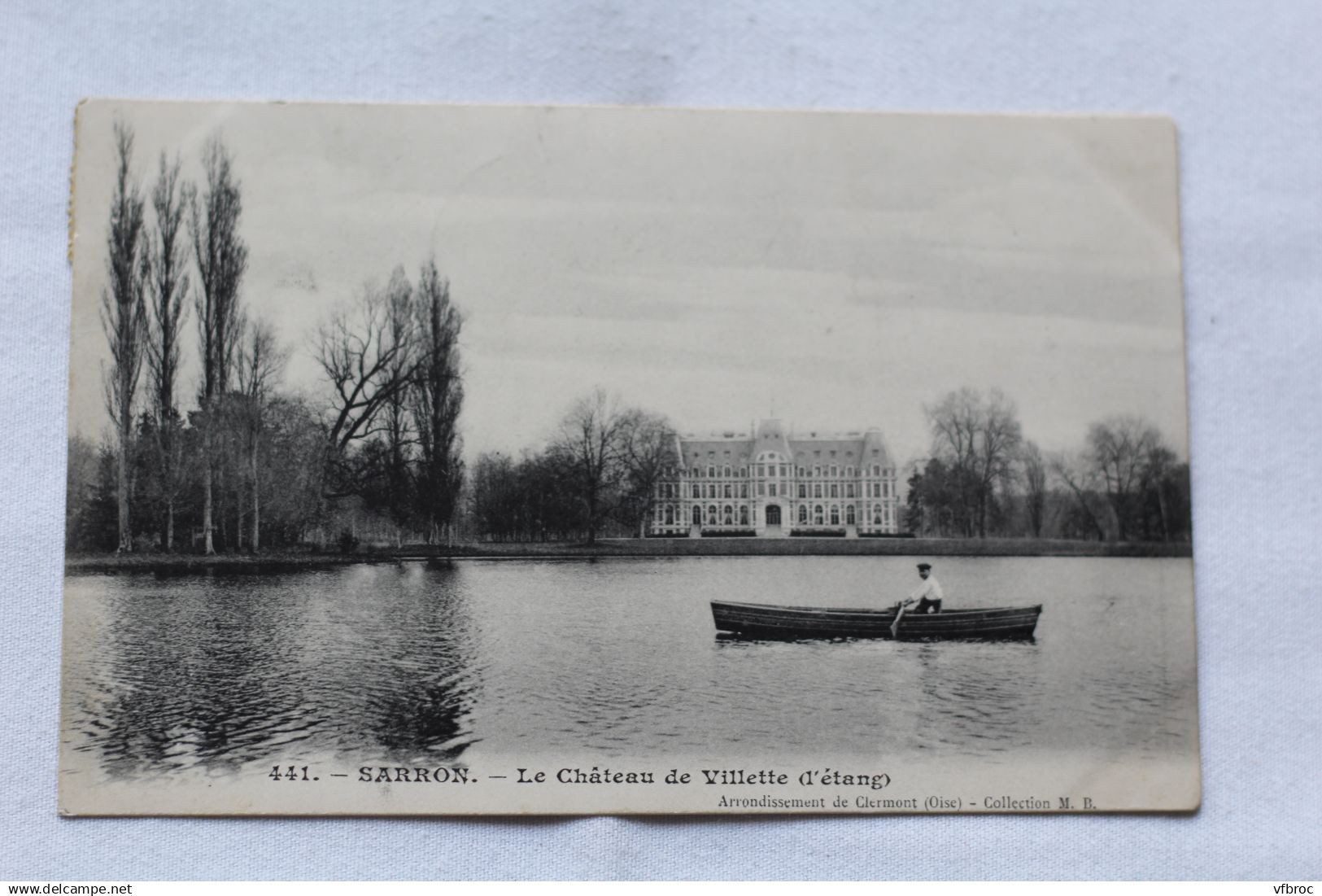Sarron, le château de Villette , l'étang, Oise 60