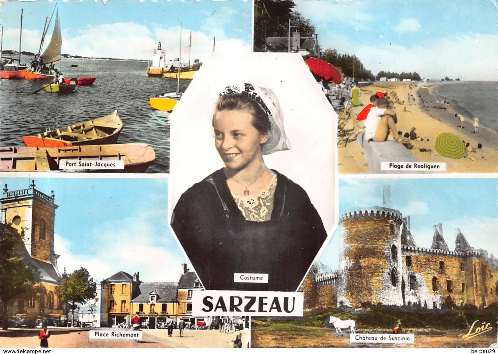 SARZEAU  - LOT de 3 cartes Semi modernes ( dont Multivues)
