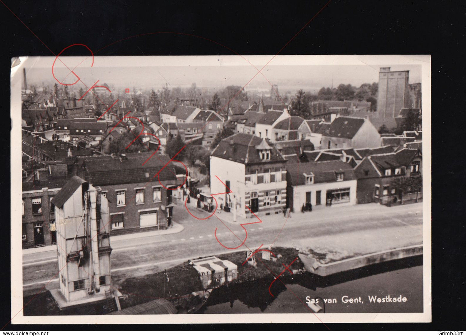 Sas van Gent - Westkade - fotokaart