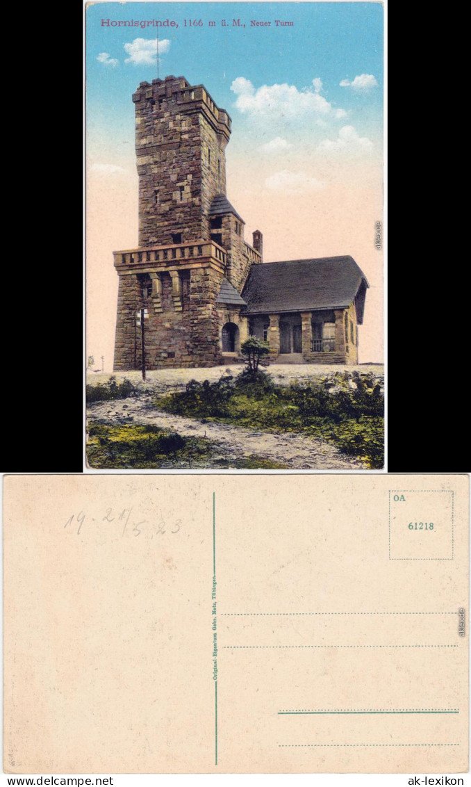 Sasbach Ortenau Hornisrinde, Aussichtsturm b Offenburg Ansichtskarte 1914