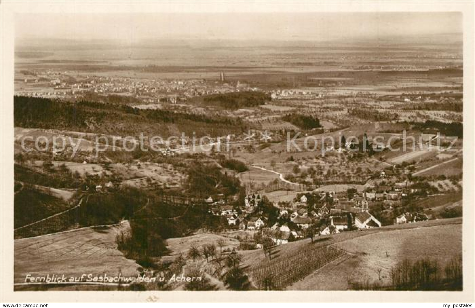 Sasbachwalden Achern Ortenaukreis BW Panorama Achern
