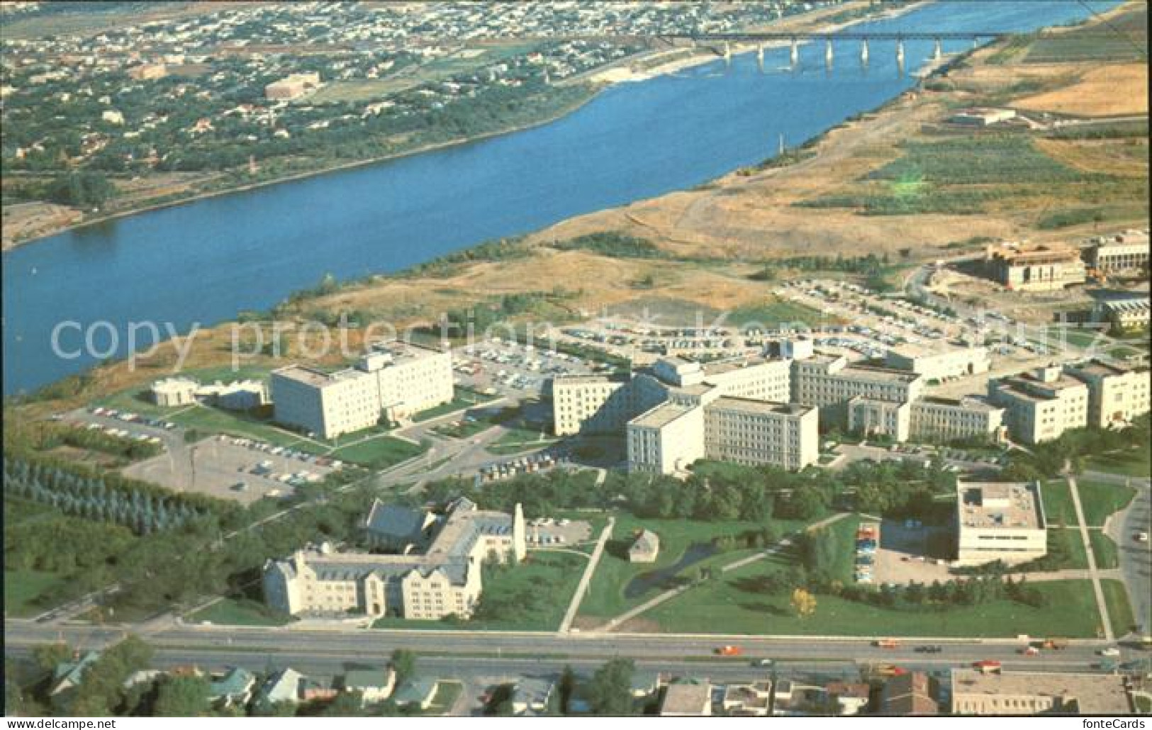 Saskatchewan Saskatoon Universitaet Luftaufnahme