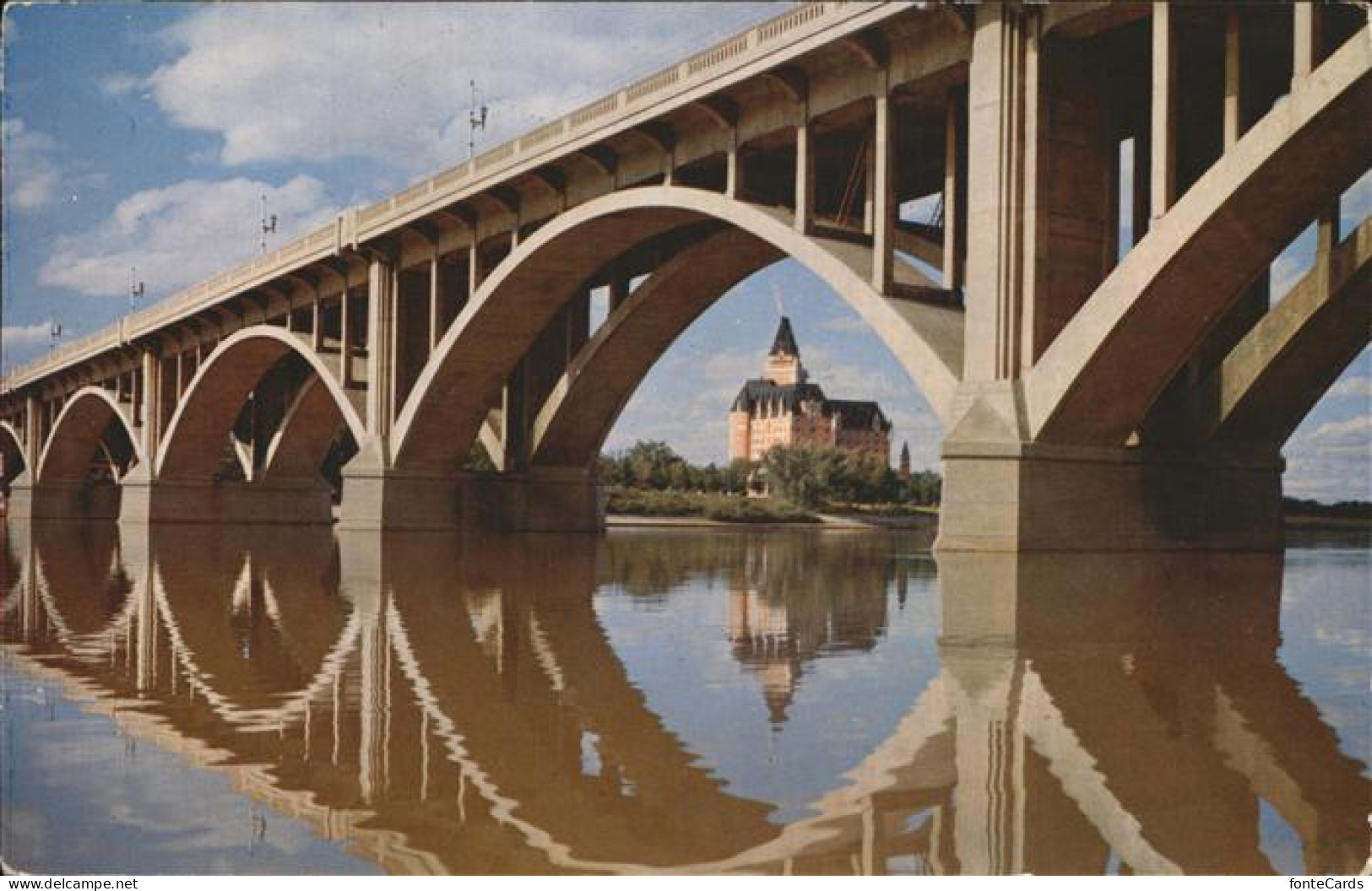 Saskatoon Bessborough Hotel Arch of Broadway Bridge