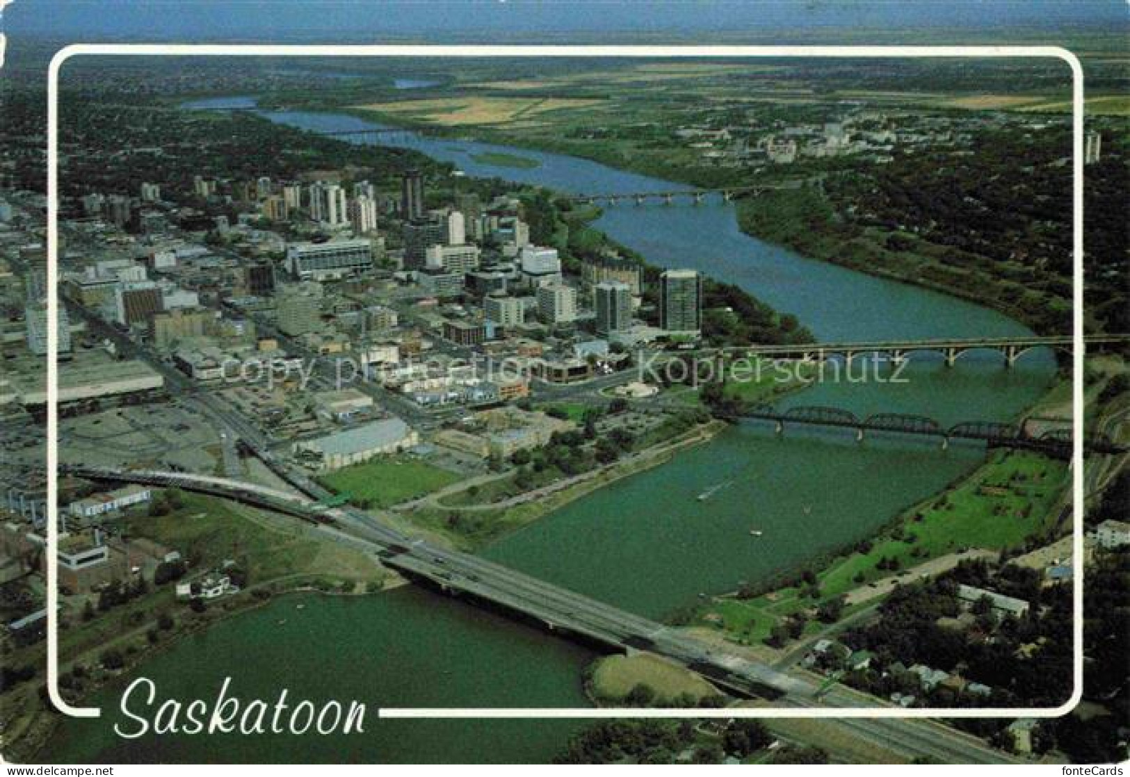 Saskatoon Saskatchewan Canada Fliegeraufnahme