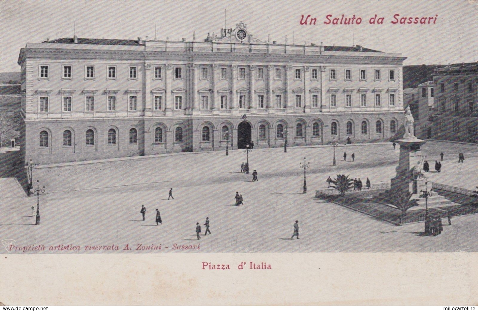 SASSARI: Piazza d'Italia  1908